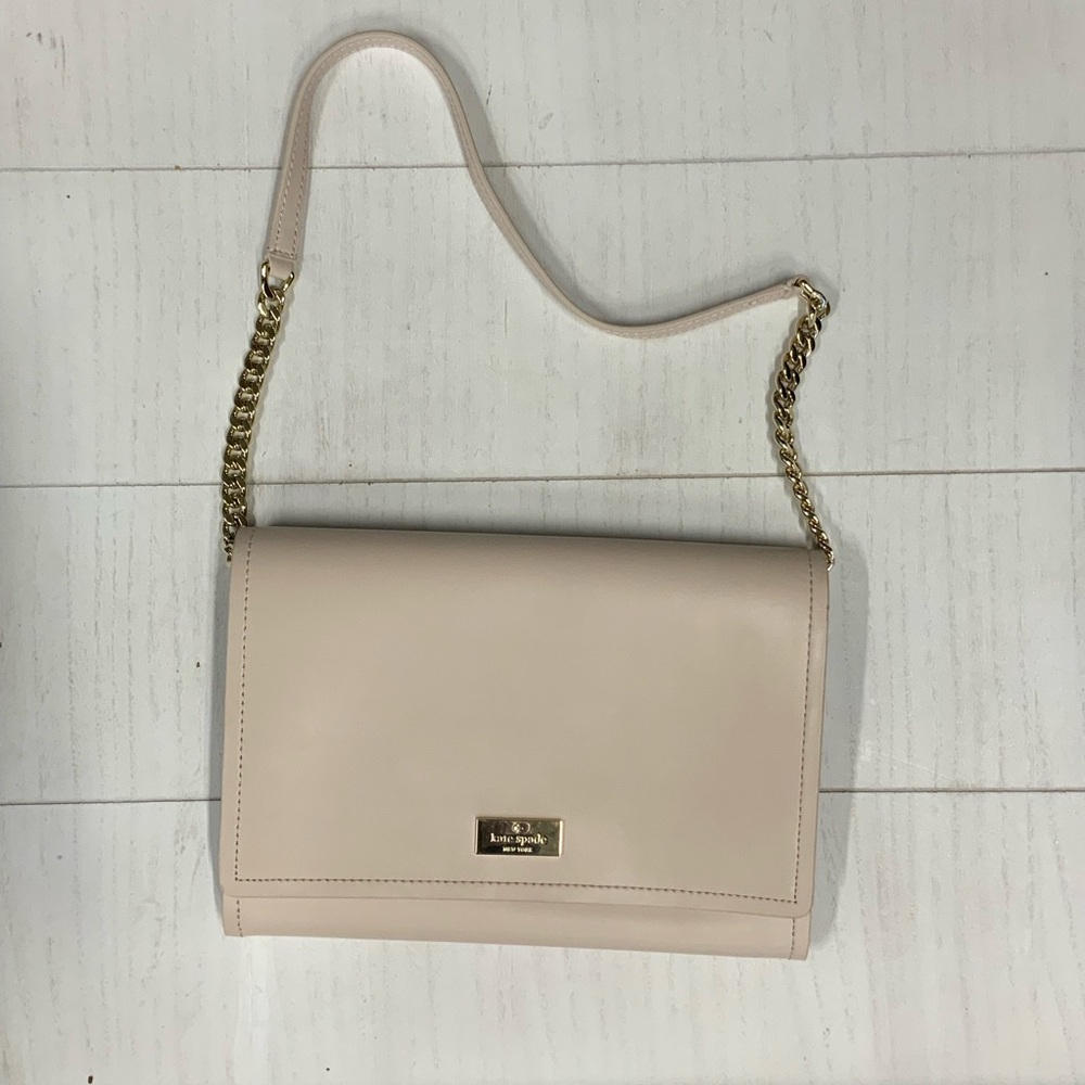Kate Spade Arbour Hill “Angelea” Purse Cream Exterior Royal Interior EUC